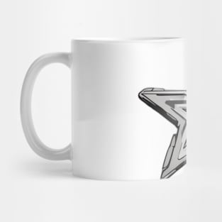 Shiny Silver Star Graphic No. 990 Mug